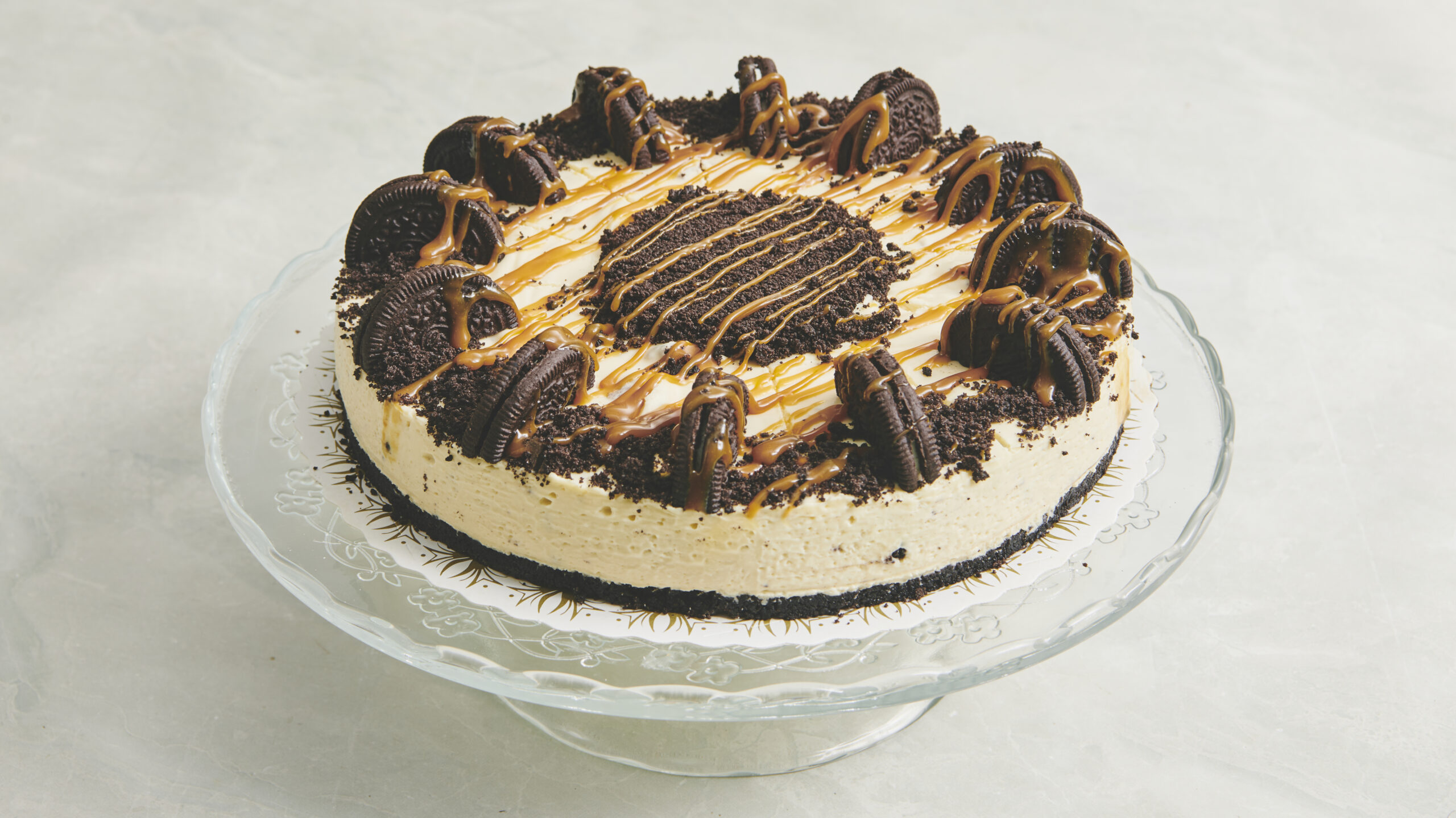 Cheesecake med Oreo karamel fyld coverbillede