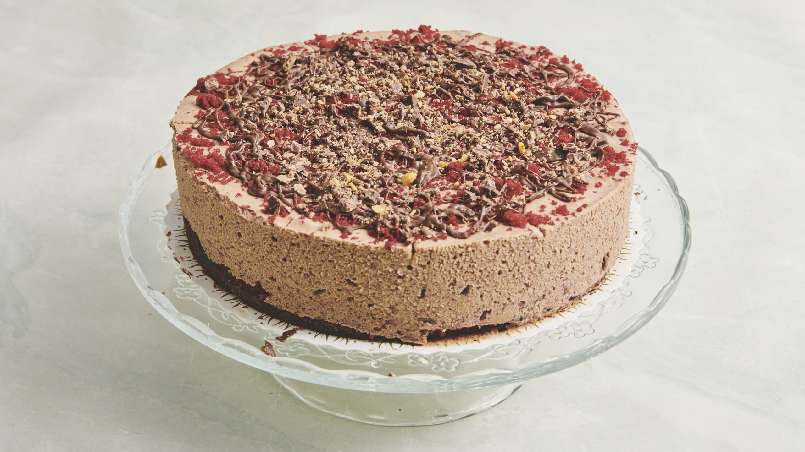 Red Velvet Cheesecake med Ferrero Rocher